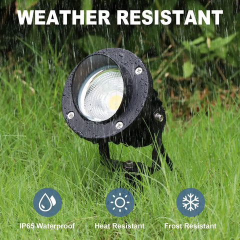 Outdoor Led Spotlight With Dusk To Dawn Sensor 20W 2000 Lumen Super Bright 3000K Warm White Waterproof Landscape Lights