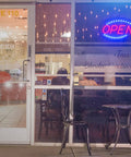 Storefront with Open Sign LED Neon Oval for Businesses with Flashing Mode, Shows Business Hours and Open Closed Signs