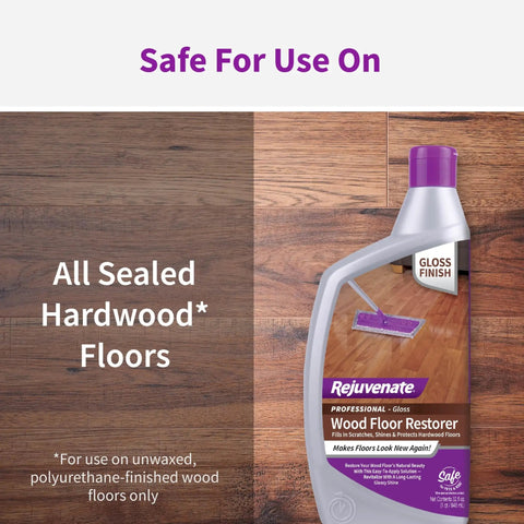Top Shelf Wood Floor Restorer Plus Slick Gloss Finish And No Fuss One Coat Application That Cuts Down On Scratches While Delivering Solid Heavy Duty Shine For Modern Homes in 32 oz bottle.