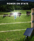 Solar Powered Fence Alarm Light With Pulse Indicator, Works With All Fence Types From Steel To Tape Up To 40 Mm, No Energy Draw, Battery Lasts About A Month, Easy Install, High Visibility Day And Night on electric fence post