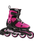 Girls Adjustable Inline Skates For Fitness And Fun Pink Bubblegum Durable Youth Skates With Four Size Fits 11J To 1 2 To 5 5 To 8 Supportive Mesh Liner For All Day Comfort And Balance side view