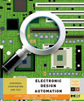 Book cover for All In One EDA Deep Dive Synthesis Verification And Test For Systems On Silicon showing a circuit board and magnifying glass.