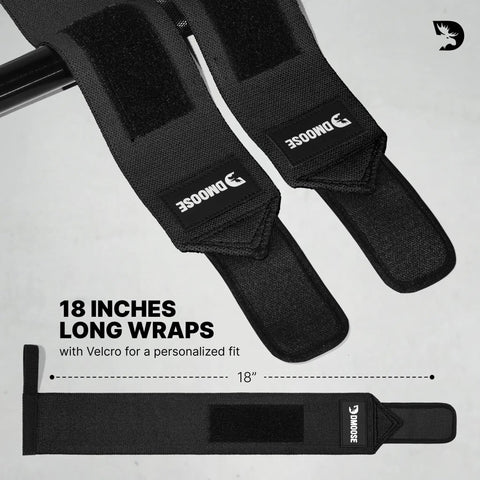 Wrist Wraps For Weightlifting With Thumb Loops Heavy Duty Wrist Support Straps For Powerlifting And Crossfit 18 Inch Options