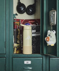 Double Wall Vacuum Insulated Metal Water Bottle With Secure Straw Lid Keeps Drinks Ice Cold Through The Daily Grind And On The Go Hustles For Gym Goers And Office Crews in school locker.