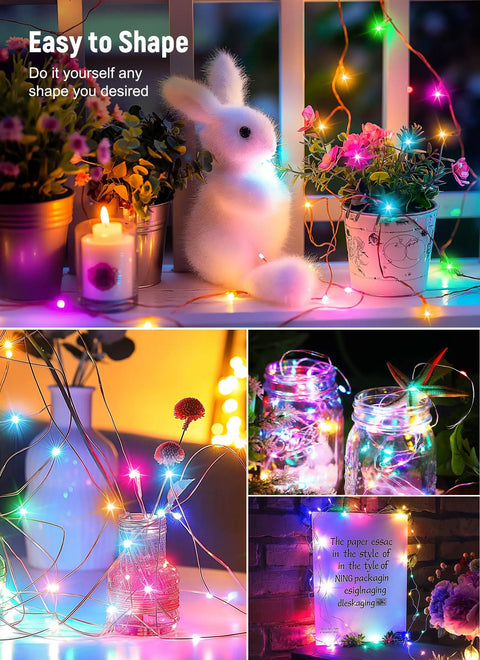 App Controlled Curtain String Lights With 400 LED Pixel Art And Text Creator, illuminating indoor decor, providing cozy lighting.