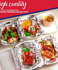 Heavy Duty Aluminum Foil Roll With Sturdy Corrugated Cutter Box for Thick Food Safe Wrap in meal prep containers