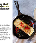 8 Inch Cast Iron Skillet with Ergonomic Handles for Easy Grip and Spatula Friendly Sides Built for Superior Heat Retention