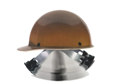 Skullgard Cap Style Safety Hard Hat With Swing Ratchet Suspension For High Heat Up To 350F Phenolic Resin Non Slotted Cap Standard Tan