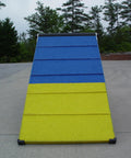 Five Foot Agility A Frame With Rubber Tops On Aluminum Supporting Boards In Blue Yellow No Fuss Setup for training