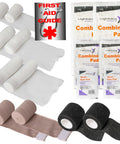 New Improved EMS EMT Bandage And Gauze Refill Kit For First Responders With Trauma Pads Eye Pads Self Adherent Bandages