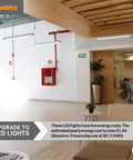 Office with LED T5 Ballast Bypass Light Tube Type B 2 Ft 12W F24T5 Replacement 1600 Lumens Mini G5 Base Shatterproof UL Listed