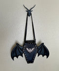 Badass Set Of Two Baphomet Coat Hooks 6 Inch Cast Iron Wall Mounts Solid Decorative Entryway Hardware Heavy Duty Gothic Room Decor Rad Metal Hook Rack For Keys And Hats Dope Vibes with bat-themed design.