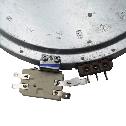 9 Inch Dual Radiant Electric Range Cooktop Element Replacement For Model Specific Ranges 3100 1300 Watts 240V component close-up