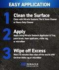 Seal And Enhance Premium Sealing Solution For Stone And Tile Ready To Use Impregnator application steps on dark stone surface