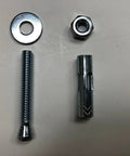 Sleeve Anchors With Nuts And Washers, Zinc Plated Steel, Hex Head, Five Sixteenth Inch By One And A Half Inch Long, Four Pack