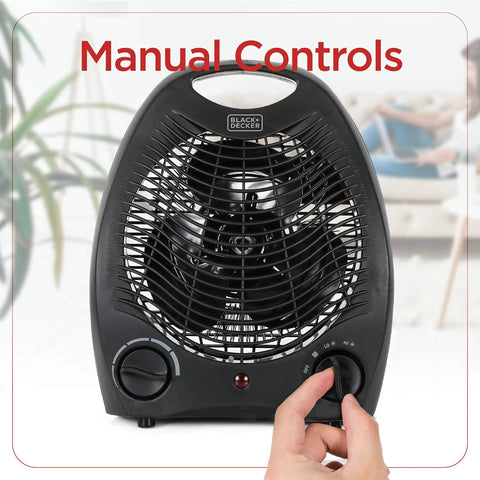 Compact Personal Desk Space Heater For Office And Home Three Settings With Built In Fan And Adjustable Thermostat Quiet