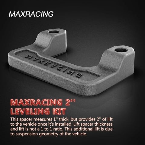 Maxracing part from 2 Inch Front End Leveling Kit For Chevy Silverado Suburban Tahoe Sierra Yukon XL 1500 2007-2026