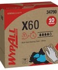 GeneralClean X60 Multi-Task Cleaning Cloths Pop-Up Box 118 Sheets per Box, 10 Boxes, 1,180 Total Sheets, White, Heavy-Duty