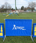 Free Standing Starburst Wings Dog Agility Training Indoor Outdoor Lightweight High Grade PVC Durable Obstacle in a park