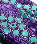 African Lace Fabric 5 Yards Jacquard Guipure Embroidery Floral Lace for Party Dress Sewing with green circles and floral motifs