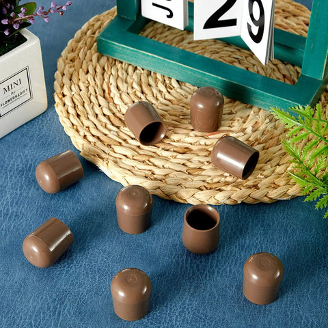 36 Pieces 7/8 Inch Folding Chair Leg Caps Beefy Heavy-Duty Plastic End Caps Non-Marring on woven mat