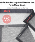 Comparison between upgraded reinforced magnetic screen door for sliding doors fits 72x80 inches double door screen curtain