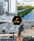 Rock Solid Heavy Duty Clear Plastic Sheeting Roll 20ft by 100ft, 5.2 Mil Poly Sheet used in construction, gardening, and furniture protection