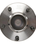 Top view of Beefed Up Wheel Bearing And Hub Assembly For Mazda 3 And Mazda 5 OE Grade Replacement 512347 showing bolt layout.