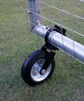 Heavy Duty Gate Wheel Set For Metal Fence Gates, Fits 1 5/8 To 2 Inch Frames, 6 Inch Gate Helper Wheels, No More Gate Dragging And Sagging