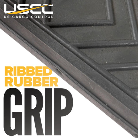 Close-up of ribbed rubber grip on heavy duty furniture dolly with rubber caps and non marking 4 inch swivel wheels, 1000 lb capacity.