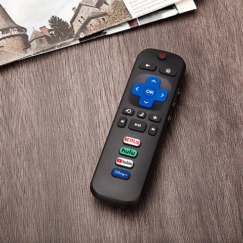 Two Pack Replacement Remote For Roku TV Compatible Smart TVs Infrared Universal Remote No Pairing Needed Just Insert Two AAA Batteries