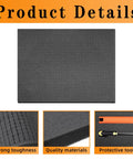 8-Piece Pick And Pluck Foam Insert Set For Board Game Boxes And Storage Drawers, Two Thickness Options 0.8 Inch And 0.4 Inch, 12 By 12 Inch, Pre-Cut Grids For Easy Customization, Black Foam