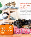 Dog resting by orange Pet First Aid Kit For Cars And Travel With Digital Thermometer Muzzle And Mini First Aid Pouch Vet Endorsed Cat And Dog Emergency Kit For Home Office Road Trips Camping