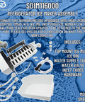 Model Specific Ice Maker Replacement Kit for Refrigerator IM116000 with parts and accessories displayed