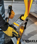 Close-up of Heavy Duty Ratchet Strap 2 X 27 Feet featuring tough steel and padded grip for secure hauling.