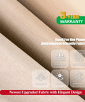 Close-up of beefy heavy duty ripstop fabric for patio furniture cover waterproof UV resistant for 72 to 84 inch dining table and chair set.
