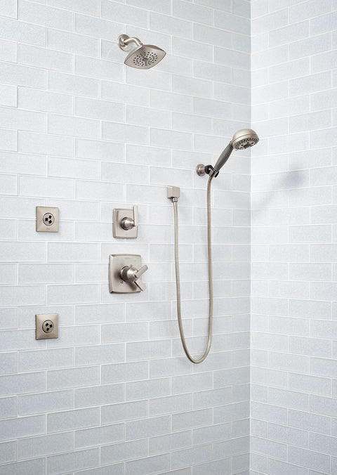 Ashlyn 3-Function Shower Diverter Trim Kit for 3 Way Shower With Brushed Nickel Finish, Diverter Valve Trim, Model T11864-SS Stainless Look.