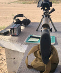 Rear Squeeze Shooting Bag For Long Range Rests And Barricade Support PRS Style Precision Medium on shooting range table.