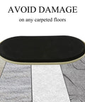 Heavy Duty Oval Furniture Sliders Three And A Half Inch By Six Inch Reusable Carpet Movers for lifting and sliding heavy furniture