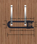 Sliding Cabinet Locks For Kid Proofing Adjustable Child Safety Latches For Knobs And Handles 10 Pack No Adhesive Drilling Or Tools