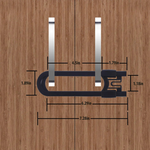 Sliding Cabinet Locks For Kid Proofing Adjustable Child Safety Latches For Knobs And Handles 10 Pack No Adhesive Drilling Or Tools