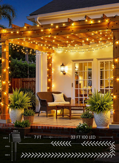 Auto On Solar Spotlight Kit With Remote Timer, Dope 3 Color Modes And 3 Brightness Levels, outdoor patio with lighting