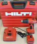 Badass 14.4 Volt Cordless Drill Driver Featuring Screamin Dual Speeds Up To 1440 Rpm And Rugged Gutsy All Metal Gears Built For Serious Tough Job Site Grinds Drop Resistant Casing with charger and batteries.