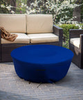 Tough As Nails All Weather Round Fire Pit Cover For 30 Inch Diameter Pits 12 Inch Tall Heavy Duty 18 Oz PVC Coated Polyester