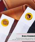 Close-up of brass grommets on 250th Anniversary American Flag 3x5 Feet Outdoor Indoor Totally Patriotic Flag Made From 100 Percent Polyester