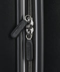 Close-up of zipper on Fathead Underseater Carry On Luggage With Custom Decal Option, Durable ABS Hardshell, Airline Approved