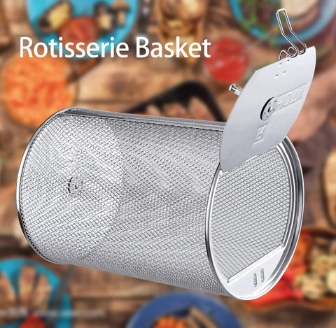 Rotisserie Cage For PowerXL Air Fryers 304 Stainless Steel 10.24x5.57x5.57 Inch accessory for Vortex Pro and Pro Plus