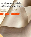 12 Pack PTFE Teflon Sheets 16 By 20 Inches For Auto Heat Press And Sublimation close-up showing texture and materials