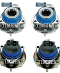 Front And Rear Wheel Bearing And Hub Assembly Kit For Terraza And Uplander FWD Vehicles OEM Replacement Easy Install Durable Bearings Set