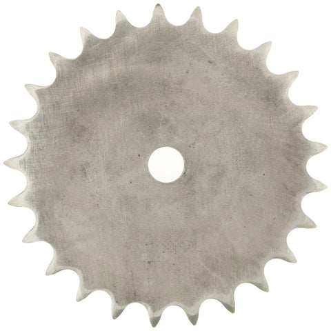 Heavy Duty Stainless Steel Roller Chain Sprocket With Type A Hub And Single Strand Design Built Like A Tank For One Inch Pitch Drives Featuring 30 Precision Teeth And Concentric Bore for tough job power delivery.